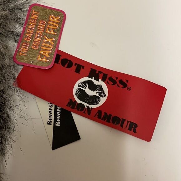 Hot Kiss Faux Fur Reversible Teddy Vest Size Large - Picture 7 of 12